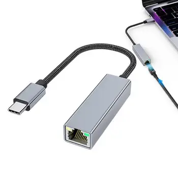 USB ל-Ethernet נייד מתאם Ethernet מהיר חיבור רשת USB Ethernet Adapter אלחוטית לקווית מתאם מסוג-C נמל