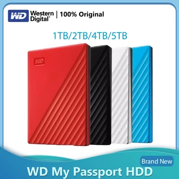 Western Digital WD 5TB את הדרכון שלי נייד כונן קשיח חיצוני USB3.0 תוכנת גיבוי והגנה בסיסמא 1TB 2TB 4TB HDD