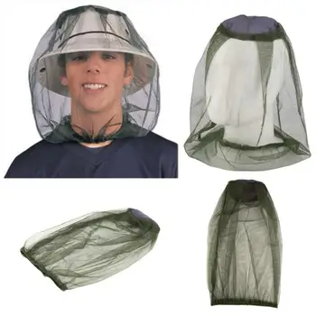 חיצונית דייג קאפ נגד יתושים חרקים כובע דיג חרקים רשת הראש נטו הפנים המגן לנסוע לקמפינג טיולים אופניים שווי כובעים