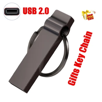 שחור לבן מיני מתכת USB Flash Drive 64GB חינם מותאם אישית לוגו עט כונני 32GB צילום חתונה, מתנות מקל זיכרון 16GB 8GB 4GB