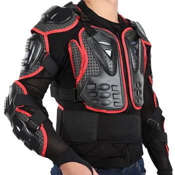 שריון מגן גוף מלא צב הגנה שחור-אדום מעילי אופנוע שומר ציוד קטנוע מוטוקרוס רכיבה על בגדים