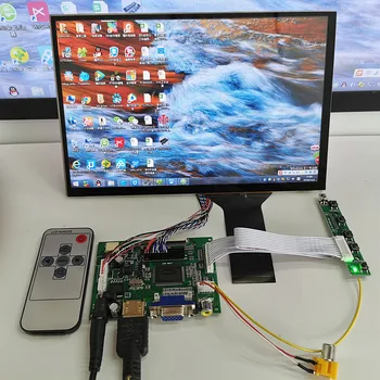10.1 אינטש 1280x800 16:10 מסך מגע קיבולי LCD ערכת נסיעה ברכב תצוגה סוויטה VGA+2AV+HDMI AV2 עצירה מועדף