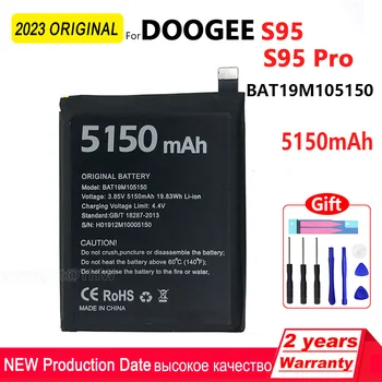 100% מקוריים 5150mAh S95 PRO הסוללה של הטלפון עבור DOOGEE S95 pro BAT19M105150 באיכות גבוהה סוללות עם כלים+מספר מעקב