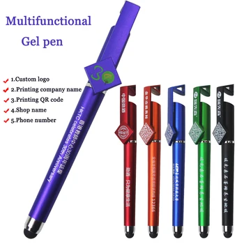 100pcs ג ' ל עט התאמה אישית של לוגו עט עט כדורי פרסום העט חרוט שם פרטי לייזר ילד מתנה ציוד לבית הספר מכשירי כתיבה