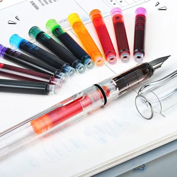 10pcs/להגדיר צבע דיו מילוי Cartridge3.4 קוטר עט אוניברסלי דיו מילוי פתרון מתקדם המשרד 