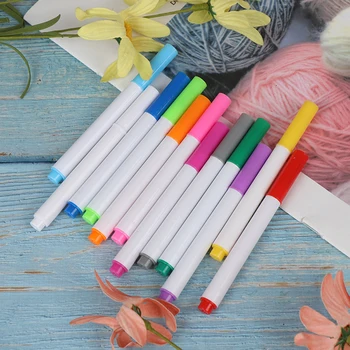 12 צבעים נוזל גיר עטים על מדבקת קיר לחדר ילדים הלוח ניתן למחיקה ללא אבק גיר נשלף עט סימון נייר מכתבים