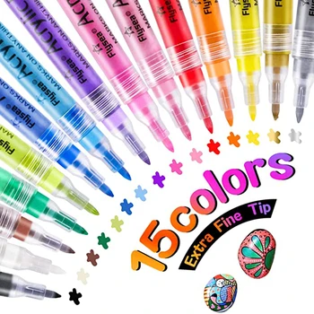 15 צבעים לצבוע עטים 0.7 מ 
