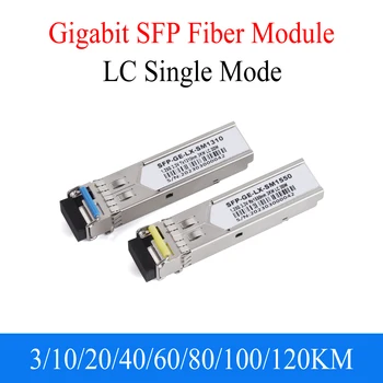 1Pair Gigabit Fiber SFP מודול 1000M LC 1.25 G 1310nm/1550nm מצב יחיד A+B סיבים מודול מתאים סיסקו Mikrotik Ethernet Switch