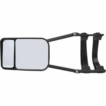 1PC שחור הטריילר רכב גרירה מראה מתכווננת נגרר אגף מראה סיומת רצועה אחורית כתם עיוור מראה אוניברסלי.
