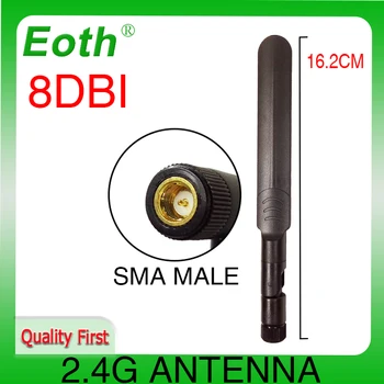 2.4 G אנטנת ה wifi-5 10 יח ' 2.4 GHz 5.8 Ghz הרבה Dual Band 8dBi Omni-Directional WIFI אווירי SMA זכר הנתב האלחוטי antenne