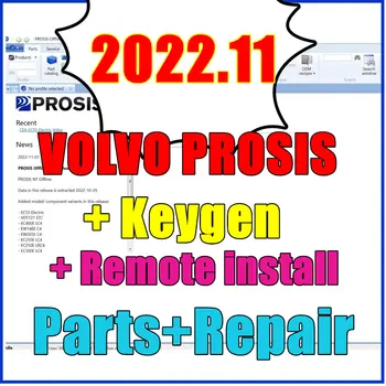 2022.11 של וולוו PROSIS עם סדק עבור וולוו PROSIS מקוון וולוו ציוד בנייה חלקים + תיקון בחינם להתקין