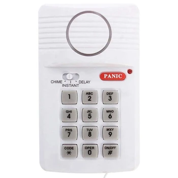 2X רם דלת אלחוטית אזעקה Pin אבטחה פאניקה המקשים עבור המשרד הביתי מוסך, לשפוך