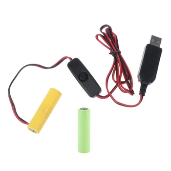 3V סוללת AA אלימינייטור,USB אספקת החשמל 2pcs סוללות 1.5 V לחסל את כבל