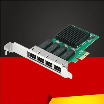 4 Port כרטיס רשת PCI Express x1 כדי Quad יציאות RJ45 ניק RTL8111H שבב 10/100/1000Mbps Ethernet כרטיס ה Lan-עבור PC שולחן העבודה