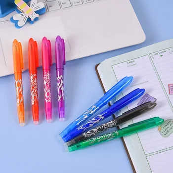 40Pcs ניתן למחיקה ג ' ל עט תלמיד בקרת טמפרטורה הניתן למחיקה מים עט עט נייר מכתבים למשרד Schhol אספקה 8 צבעים