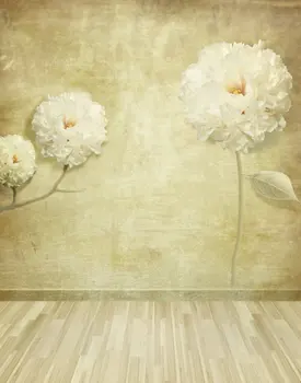 5x7ft רצפת עץ פרחים צילום תפאורות צילום אביזרים סטודיו רקע