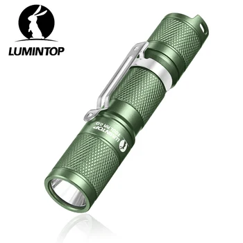EDC חיצוני קמפינג, פנס הגנה עצמית גבוה כוח LED תאורה ירוקה 900 לומן חזק לפיד AA 14500 אור כלי AA 3.0
