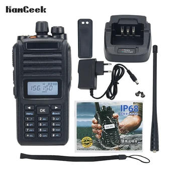 Hamgeek IP68, עמיד למים מקצועי של מכשיר קשר VHF UHF מקלט-משדר כף יד המשדר 198 ערוצי