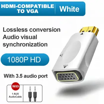 HDMI-תואם ל-VGA כבל מתאם 3.5 מ 