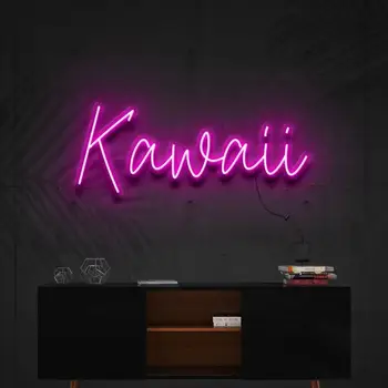 Kawaii ניאון אורות ניאון מותאם אישית לחתום על עיצוב חדר השינה קיר בעיצוב Led אור ניאון יפנית שלט מתנות אישיות