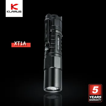 Klarus XT1A מיני EDC LED פנס טקטי 1000 לומן עם 14500, סוללה נטענת USB, חיצונית, בית גיבוי, דיג
