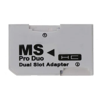 Memory Stick Pro Duo קורא כרטיסי Micro-SD TF MS Pro כרטיס מתאם יחיד כפול חריצים עבור Sony PSP Gamepad עבור PSP כרטיס