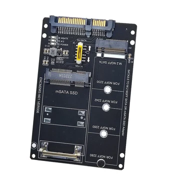 NGFF+MSATA כדי SATA3.0 מתאם כרטיס M2 מפתח ב-מ SSD כדי 6G ממשק המרת כרטיס