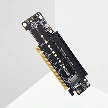 PCIE מפצל מתאם כרטיס Nvme הרחבה כרטיס Riser 8+4+4Hyper Ultra Quad VROC M. 2 Nvme יציאת הרחבה כרטיס Riser