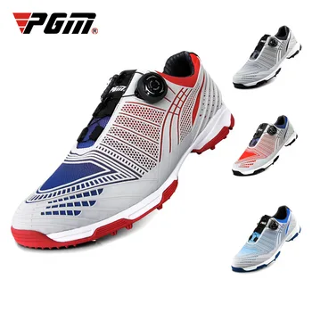 PGM פטנט מוצרים של גברים נעלי גולף כפתור מהיר לשרוך את נעלי הספורט חיצוני עמיד למים נעלי ספורט צבע סתיו, חורף