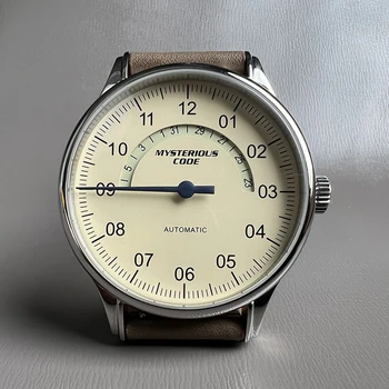 PT5000 בציר אוטומטי שעון קלאסי לגברים שעונים עמיד למים רצועת עור מכני Montres לשפוך hommes relogio masculino