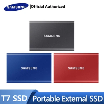 SAMSUNG SSD נייד T7 1TB 500GB חיצוני כונני מצב מוצק מסוג CUSB 3.2 Gen 2 תואם SSD עבור שולחן העבודה של מחשב נייד מקורי