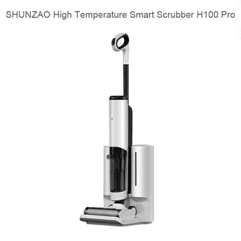 SHUNZAO טמפרטורה גבוהה חכם Scrubber H100 Pro בית חכם שואב אבק, מכשירי חשמל קומה מגב מצויד תאוצה