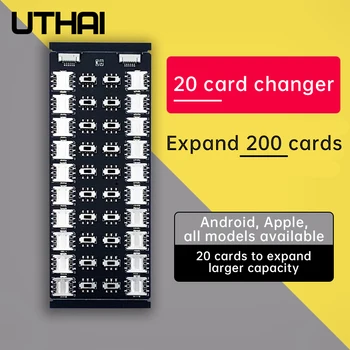 UTHAI מחליף כרטיס Multi-card התקן חיצוני חריץ לכרטיס אנדרואיד אפל אוניברסלי 20 הרחבת קיבולת גדולה טלפון נייד כרטיס