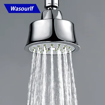 WASOURLF חיסכון במים ראש מקלחת גשם העליון צריכת האוויר Airjet תקורה התקרה Chrome אמבטיה מלון השירותים חלקים ואביזרים