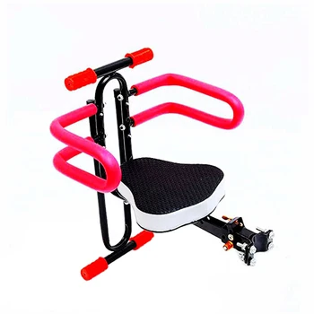 אופניים חשמליים אוכף תינוק כיסא ילדים כסא בטיחות שחרור מהיר עם משענת יד ולדווש לטפל בבטחה יציב להסרה