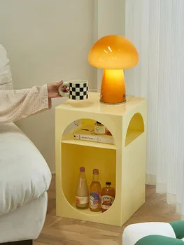 אחסון אקריליק קפה עומד שולחנות סלון טלוויזיה נורדי הספה לצד ארונות שולחן יצירתי השינה ליד המיטה שולחן רהיטים