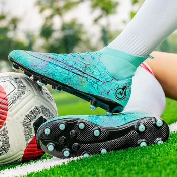איכות מסי נעלי כדורגל Futsal החלקה נעלי כדורגל הסיטוניים Sociaty Chuteira קאמפו סוליות אימונים נעלי ספורט נשים TF/AG