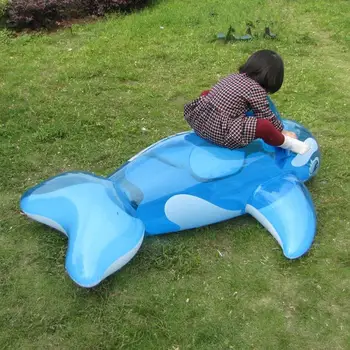 בריכה inflatableGiant לווייתן כחול מתנפחים חיצוני הקיץ של הילדים לרכב על החוף צף הסירה חיצונית צעצוע שחייה טבעת הבריכה