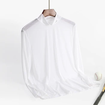 דרום קוריאה גולף זכר דק ארוך סוג של חולצה קרח משי הוא למנוע להתחמם במהירות גבוהה יבש המעיל של לטפח המוסר של אחד