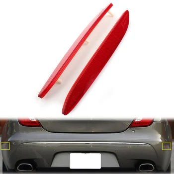 המכונית הפגוש האחורי לקצץ בצד רפלקטור רעיוני רצועות אדום עדשת יגואר XJ 2010 2011 2012 2013 2014 2015 2016 2017