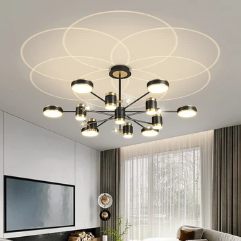 התקרה מודרני נברשת אור Led הקרנה לעיצוב הבית הסלון חדר השינה במלון מסעדה הביתה מתקן תאורה פנימית
