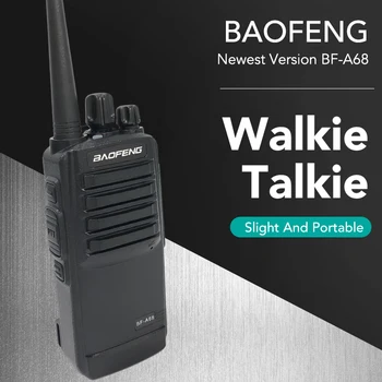חדש Baofeng ווקי טוקי BF-A68 UHF 400-470 MHz 16 CH משדר למרחקים ארוכים נייד חזיר רדיו Dual Band-50 קבוצות CTCSS