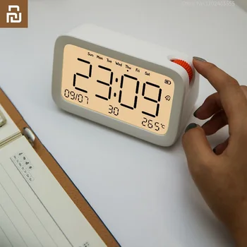 חדש Youpin כפולה דיגיטלי שעון מעורר LCD כתום נקודה שעון מעורר החייבת אור Led חכם עמעום מתנה שעון התינוק אור