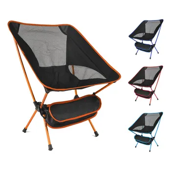 חיצוני נייד כיסא מתקפל האולטרה מחנאות, דיג כסאות החוף ברביקיו נסיעות חוף הליכה פיקניק מושב כלי רהיטים