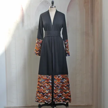 חלוק נשי Musulmane 2022 חדש אלגנטי האופנה השרוול הארוך דובאי הערבי השחור במזרח התיכון המוסלמי השמלה כפיות לנשים