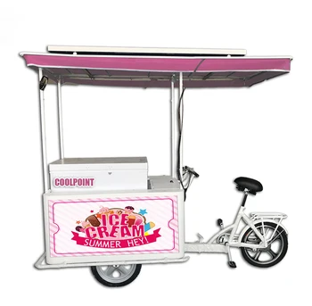חשמלי גלידה אופניים/עגלה/אופניים למכירה התא מטען תלת אופן עם מקפיא עבור משלוח מזון