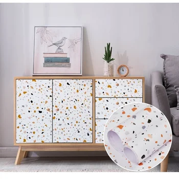 טרצו DIY עמיד למים עצמית דבק טפטים על קיר חדר השינה, הסלון ויניל עיצוב רהיטים, שיפוץ קשר נייר