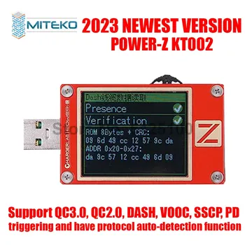 כוח-Z KT002 USB נייד הבוחן: QC3.0 משטרת דיגיטלי מודד מתח הנוכחי Type-C מד כוח הבנק גלאי