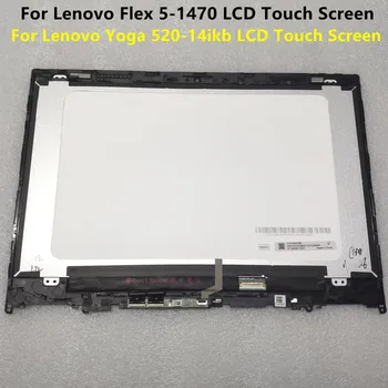 מחשב נייד תצוגת LCD מסך מגע FHD 30 Pin 5D10N45602 להגמיש 5-1470 יוגה 520 14IKB מסך Lenovo יוגה 520 מסך