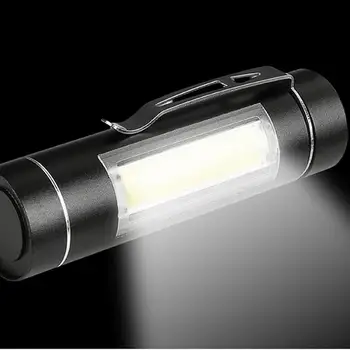 מיני נייד פנס זנב מתג פנס LED אלומיניום סגסוגת קטן בכיס הפנס עבור קמפינג חיצוני חירום